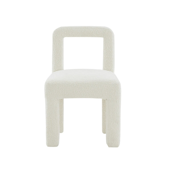Hazel Cream Boucle Dining Chair Model: TOV-D68706