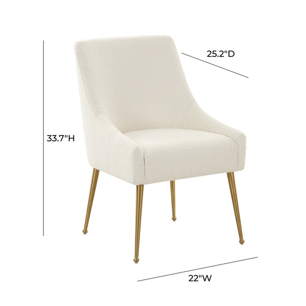 Beatrix Cream Performance Boucle Side Chair Model: TOV-D68722
