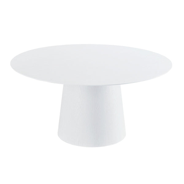 Pauline White Ash 62" Round Dining Table Model: TOV-D68759
