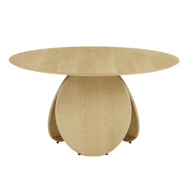 Emil Natural Oak Round Dining Table Model: TOV-D68762