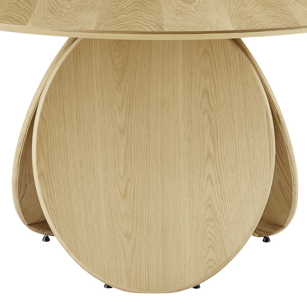 Emil Natural Oak Round Dining Table Model: TOV-D68762