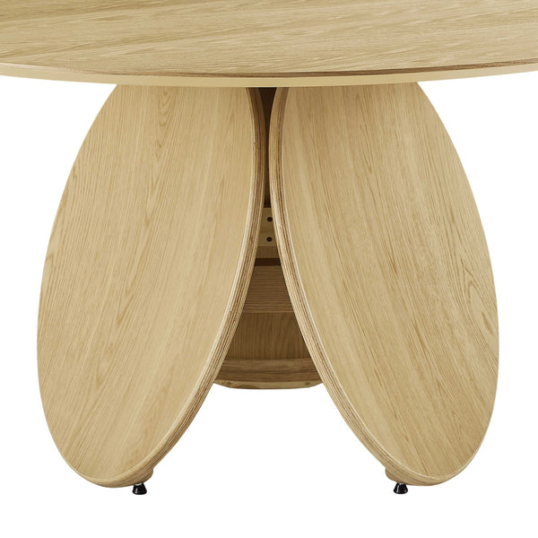 Emil Natural Oak Round Dining Table Model: TOV-D68762