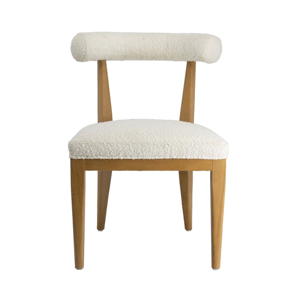 Palla Cream Performance Boucle Dining Chair Model: TOV-D68817