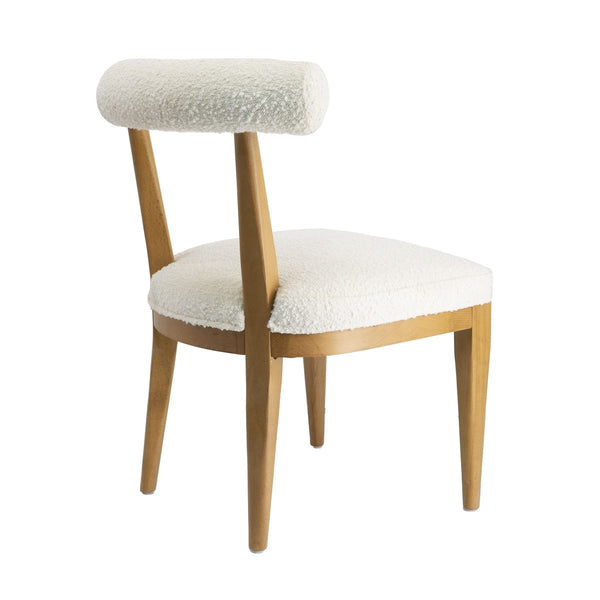 Palla Cream Performance Boucle Dining Chair Model: TOV-D68817