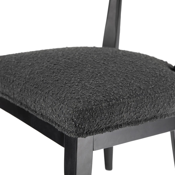 Palla Black Performance Boucle Dining Chair Model: TOV-D68818