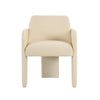 Leo Cream Performance Vegan Leather Dining Chair Model: TOV-D68992