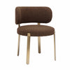 Margaret Chocolate Brown Performance Boucle Dining Chair Model: TOV-D68996