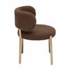 Margaret Chocolate Brown Performance Boucle Dining Chair Model: TOV-D68996