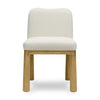 Tiara Cream Velvet Oak Dining Chair Model: TOV-D69037