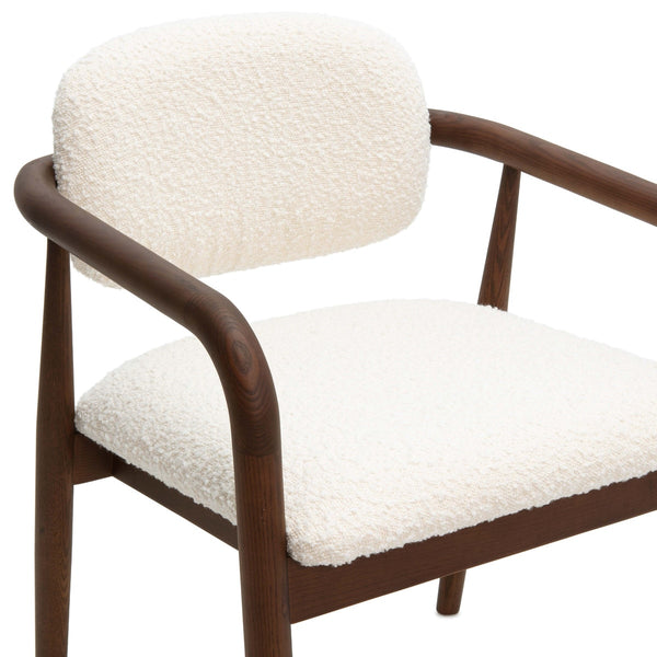 Betsy Cream Boucle Dining Chair Model: TOV-D69047