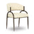 Tatum Cream Performance Vegan Leather Dining Chair Model: TOV-D69051