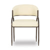 Tatum Cream Performance Vegan Leather Dining Chair Model: TOV-D69051