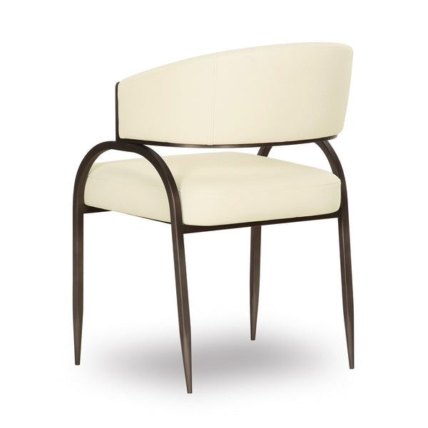 Tatum Cream Performance Vegan Leather Dining Chair Model: TOV-D69051