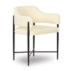Sezanne Cream Vegan Leather Dining Chair Model: TOV-D69057
