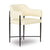 Sezanne Cream Vegan Leather Dining Chair Model: TOV-D69057