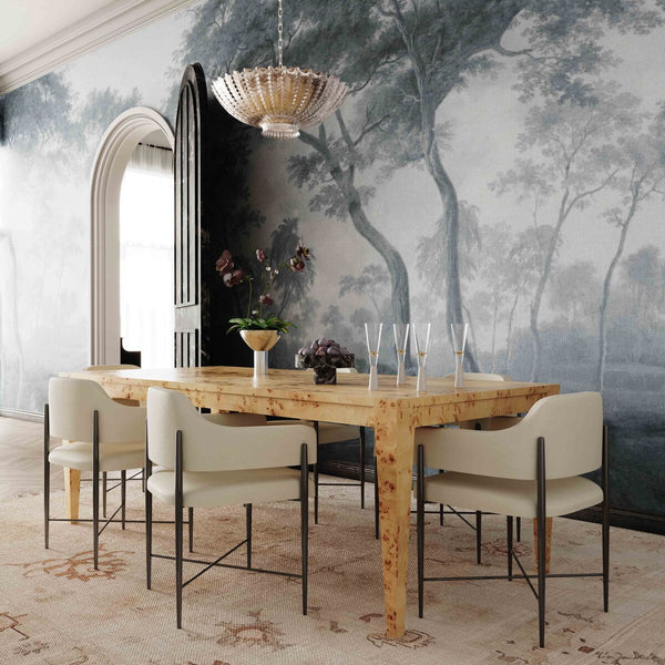 Sezanne Cream Vegan Leather Dining Chair Model: TOV-D69057