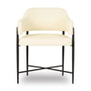 Sezanne Cream Vegan Leather Dining Chair Model: TOV-D69057