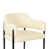 Sezanne Cream Vegan Leather Dining Chair Model: TOV-D69057