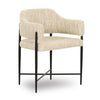 Sezanne Taupe Textured Performance Boucle Dining Chair Model: TOV-D69059
