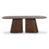 Gladyss Brown Burl Oval 87" Dining Table Model: TOV-D69081