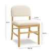 Calla Cream Performance Velvet Dining Chair Model: TOV-D69102