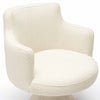 Jeffree Cream Performance Boucle Swivel Dining Chair Model: TOV-D69124