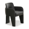 Leo Black Performance Vegan Leather Dining Chair Model: TOV-D69151