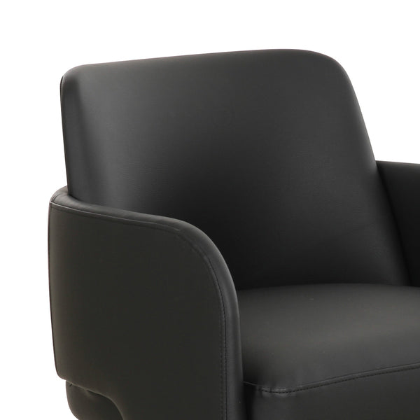 Leo Black Performance Vegan Leather Dining Chair Model: TOV-D69151