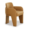 Leo Tan Performance Vegan Leather Dining Chair Model: TOV-D69152