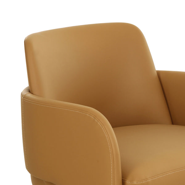 Leo Tan Performance Vegan Leather Dining Chair Model: TOV-D69152