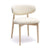 Zinea Cream Performance Textured Velvet Dining Chair Model: TOV-D69160