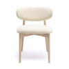 Zinea Cream Performance Textured Velvet Dining Chair Model: TOV-D69160