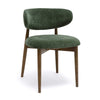 Zinea Forest Green Performance Textured Velvet Dining Chair Model: TOV-D69161
