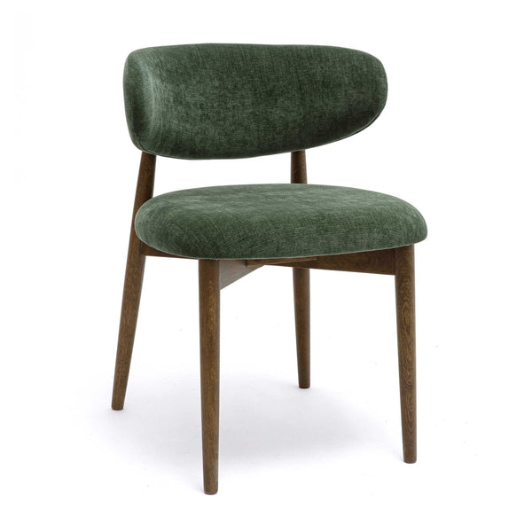 Zinea Forest Green Performance Textured Velvet Dining Chair Model: TOV-D69161