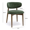 Zinea Forest Green Performance Textured Velvet Dining Chair Model: TOV-D69161