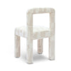 Hazel Cream Patterned Jacquard Dining Chair Model: TOV-D69221