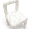 Hazel Cream Patterned Jacquard Dining Chair Model: TOV-D69221