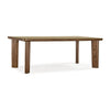 Oani Walnut and Glass 83" Rectangular Dining Table Model: TOV-D69236