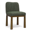 Tiara Forest Green Performance Basketweave Fabric Dining Chair Model: TOV-D69245