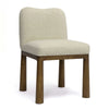 Tiara Cream Performance Basketweave Fabric Dining Chair Model: TOV-D69246