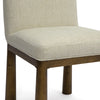 Tiara Cream Performance Basketweave Fabric Dining Chair Model: TOV-D69246