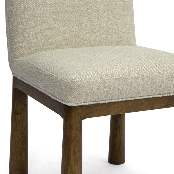 Tiara Cream Performance Basketweave Fabric Dining Chair Model: TOV-D69246