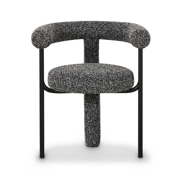Synn Black Performance Boucle Dining Chair Model: TOV-D69258