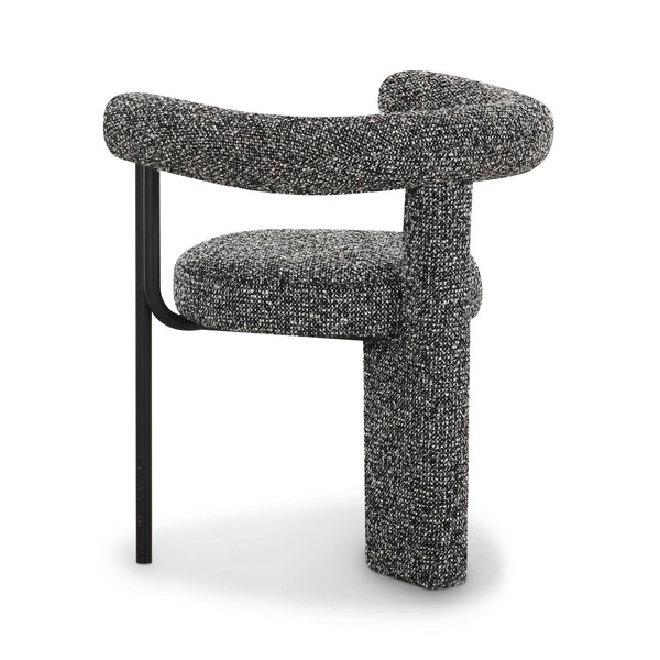 Synn Black Performance Boucle Dining Chair Model: TOV-D69258