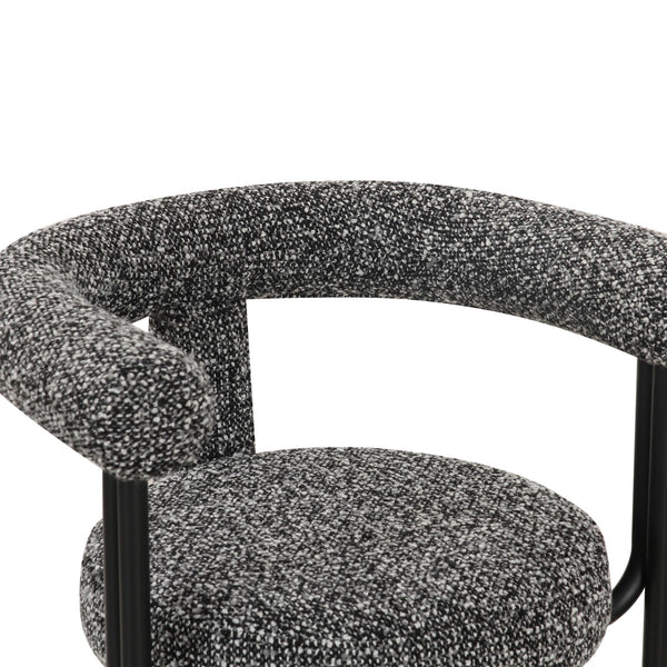 Synn Black Performance Boucle Dining Chair Model: TOV-D69258
