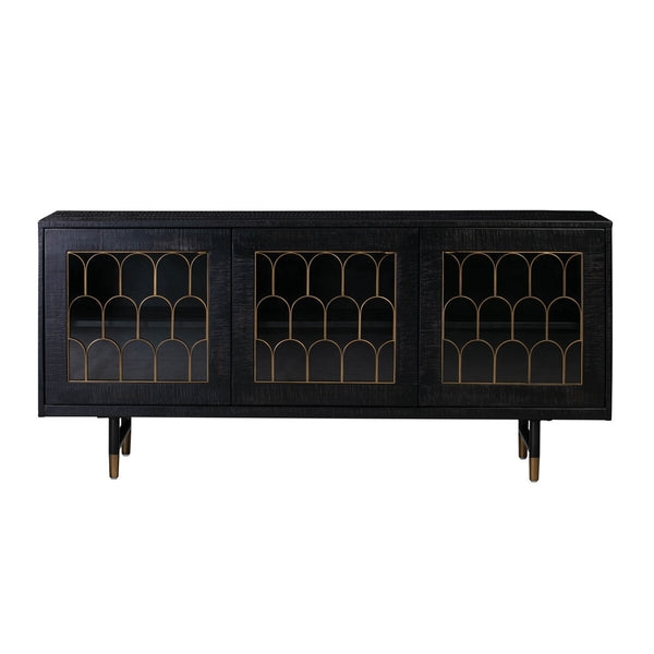 Gatsby Black Acacia Wood 66" Buffet Model: TOV-D7069