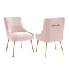 Beatrix Blush Velvet Side Chair Model: TOV-D7222
