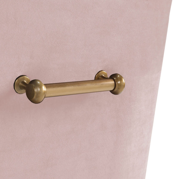 Beatrix Blush Velvet Side Chair Model: TOV-D7222