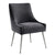 Beatrix Grey Velvet Side Chair - Silver Legs Model: TOV-D7235