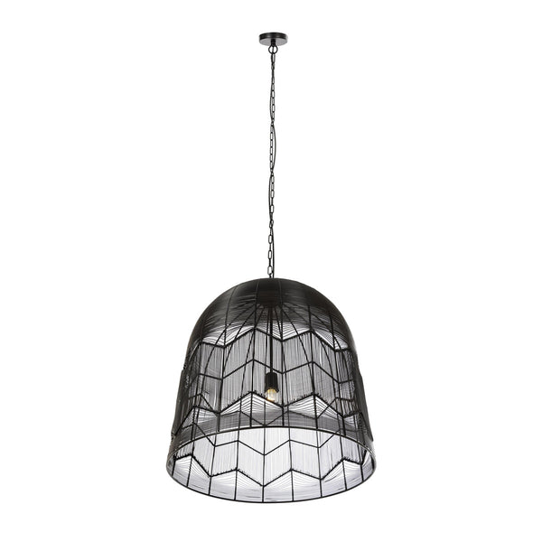Tessa Black Large Pendant Lamp Model: TOV-G18376